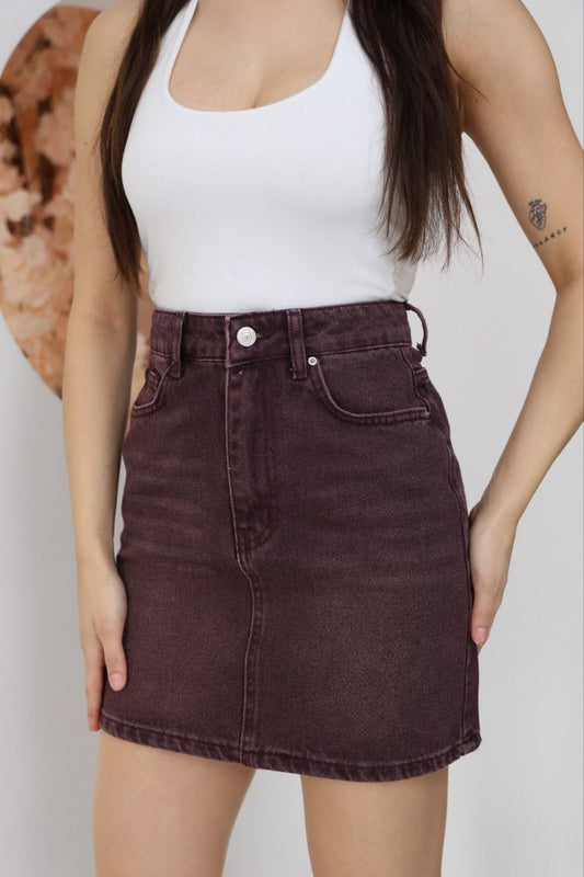 Nina Luxe Jeans Skirt