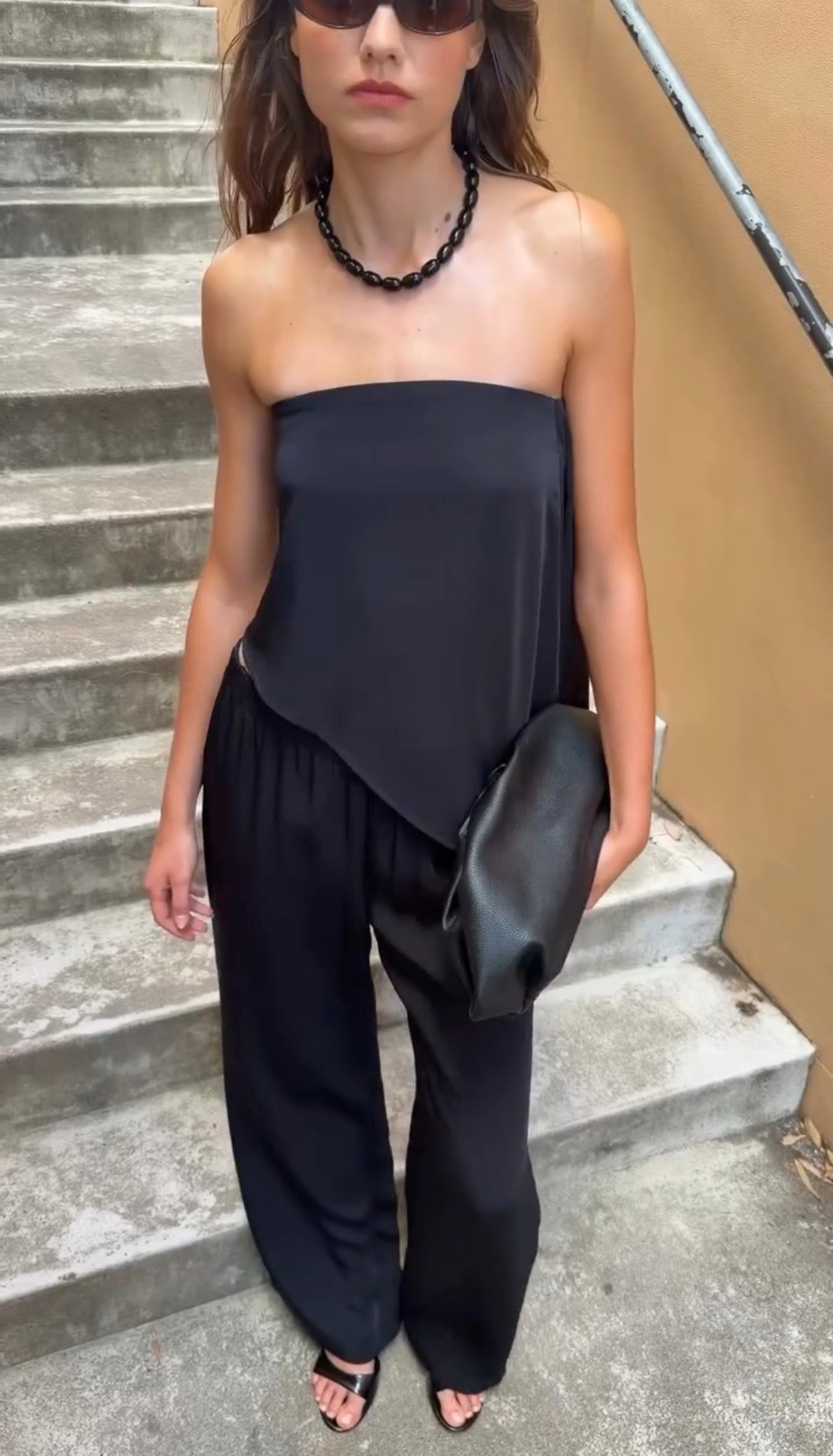 Strapless Satin Set